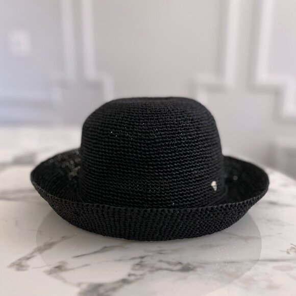 NWT - Helen Kaminski Provence 8 Raffia Hat - Charcoal? main image 7